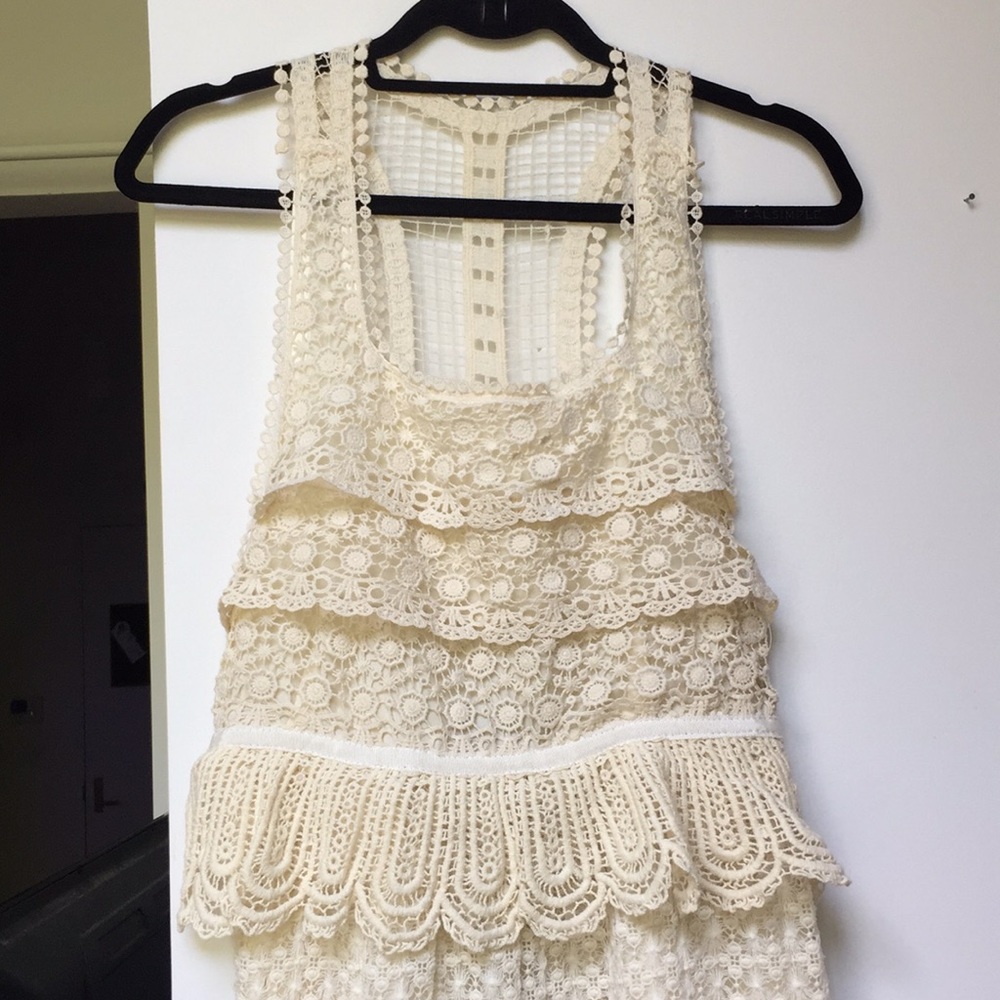 Meghan LA Maxi Gown Crochet and Lined